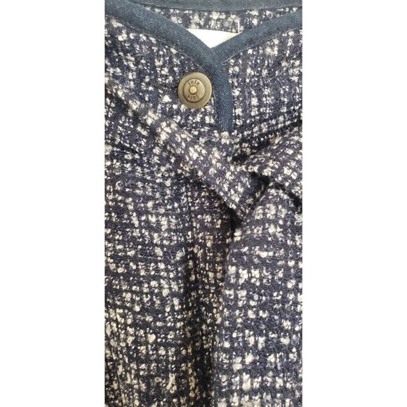 NWT $228 JOIE ALMA MIDNIGHT NAVY MULTI BELTEDTWEED SHORTS SZ 10 - Picture 4 of 10